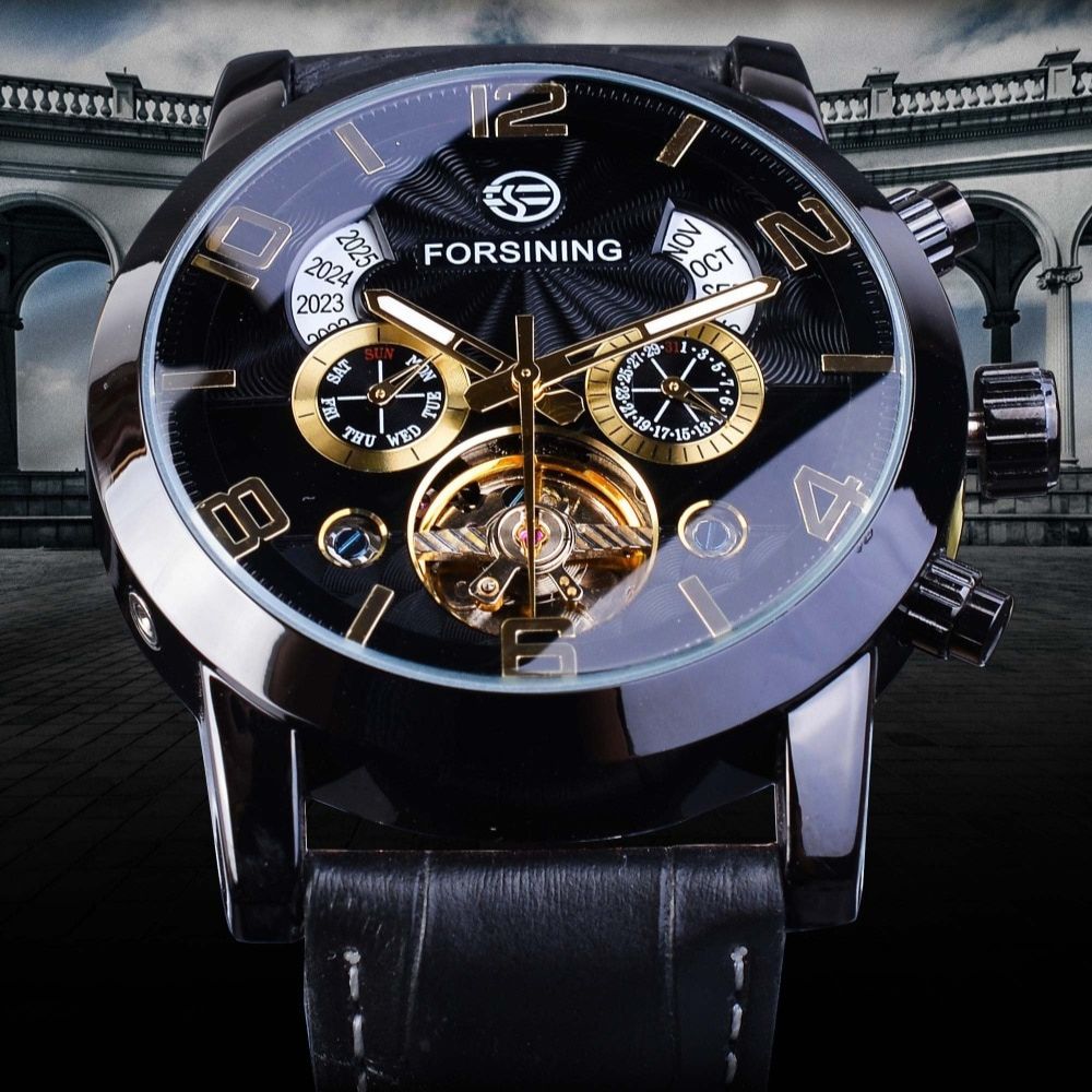 Luksus Tourbillon Automatisk Mekanisk Ur