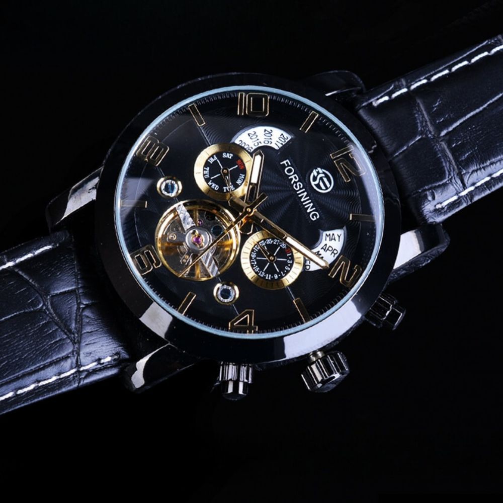 Luksus Tourbillon Automatisk Mekanisk Ur